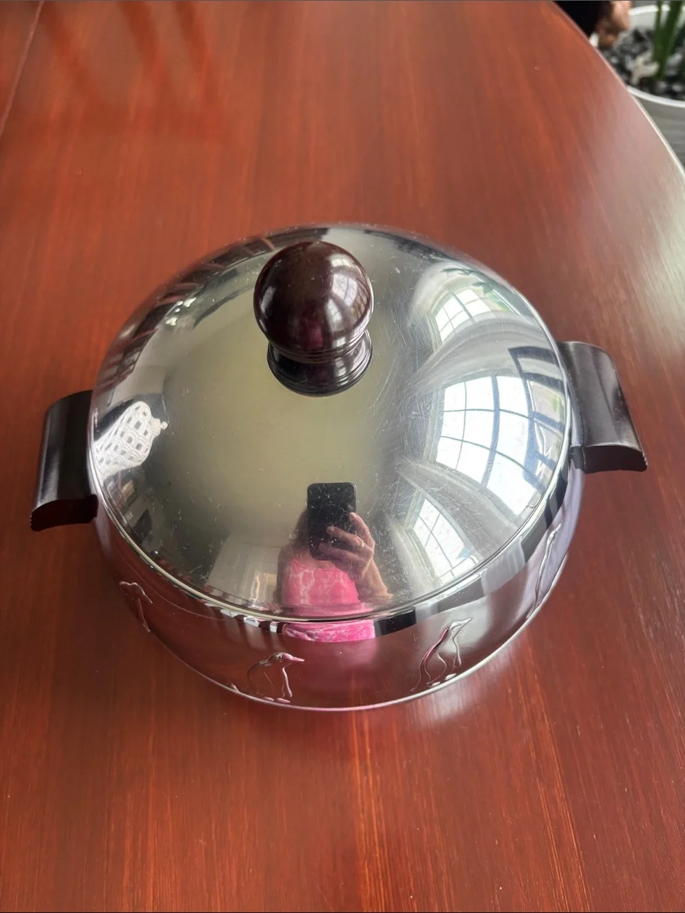 West Bend Penguin hot/cold server,ice bucket,food,mid century,stainless steel